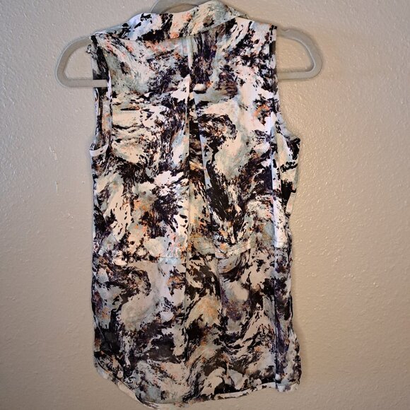 Simply Vera Sleeveless Button Down Shirt Size Petite XS - Picture 4 of 4